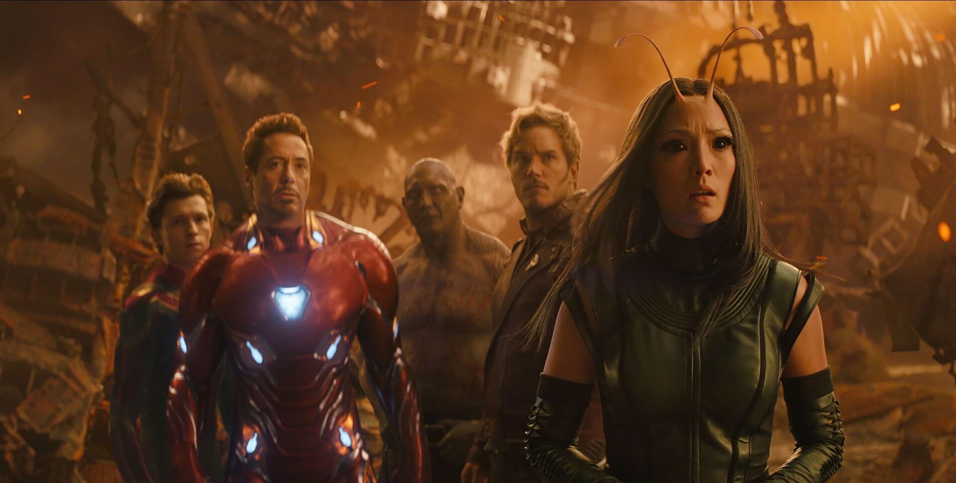 Image of the cast from Marvel film, "Avengers Infinity War"