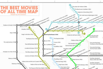The Best Movies of All Time Map [Infographic]