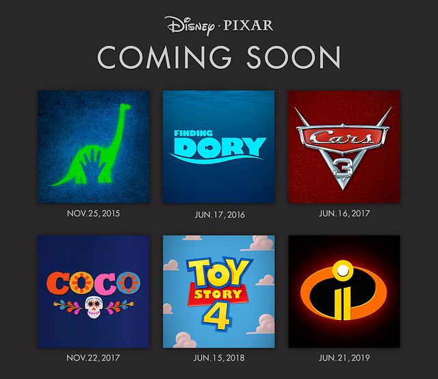 Coming Soon From Pixar Release Dates To Upcoming Films 2015 2019