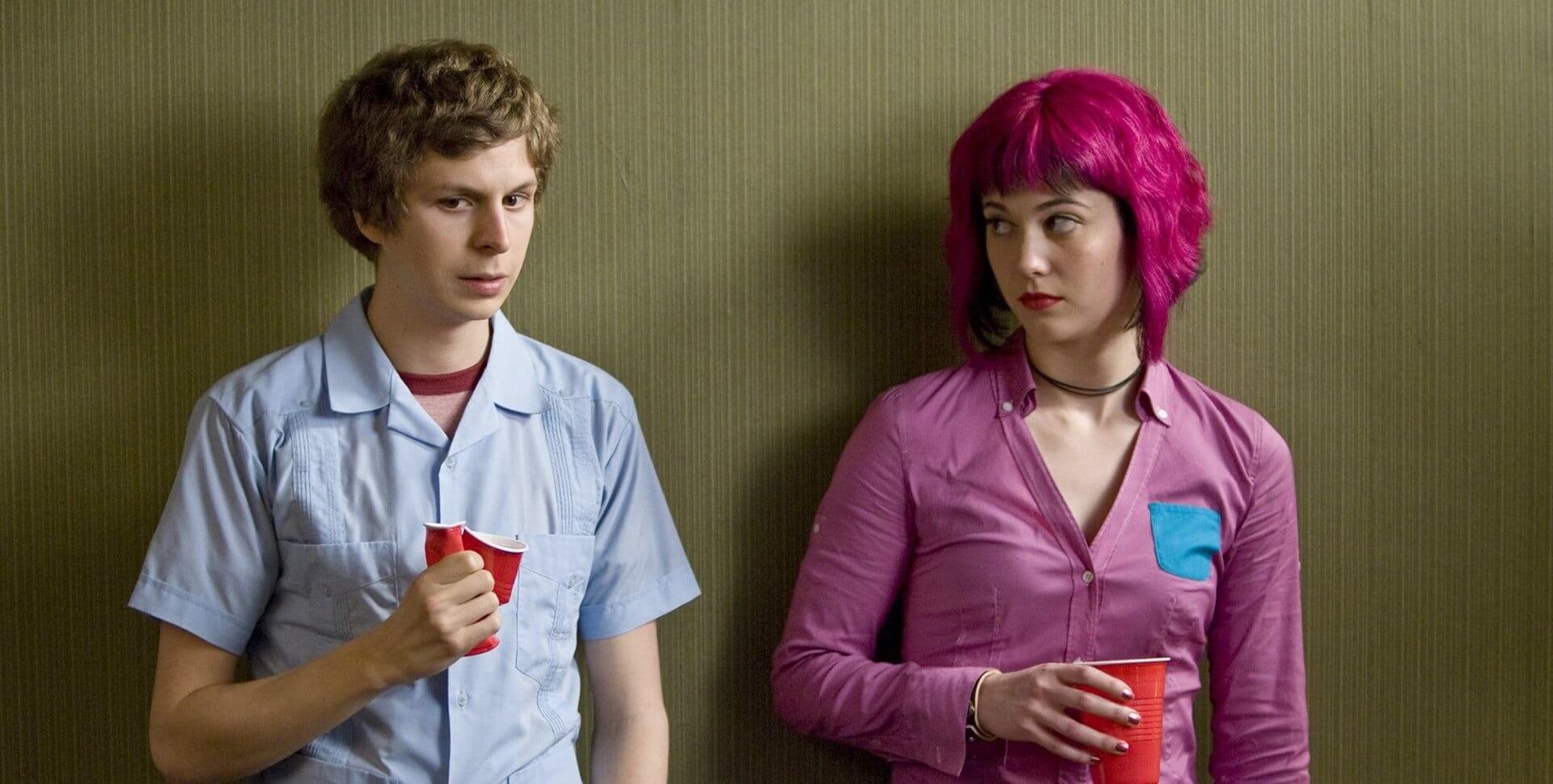 Mary Elizabeth Winstead and Michael Cera in Scott Pilgrim Vs The World