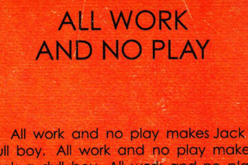 1980 Fan made all work and no play book