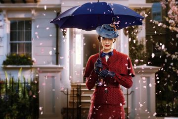 Image of Emily Blunt in an animation sequence for Mary Poppins Returns
