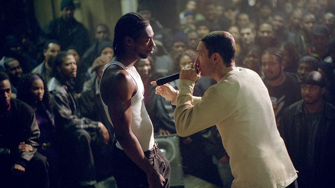 Eminem rap battles in 8 Mile (2002)