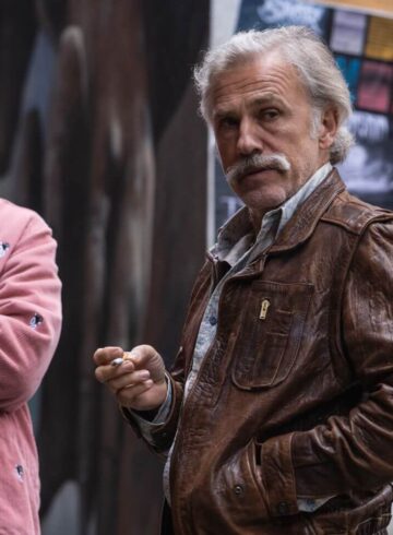 Still of Cooper Hoffman and Christoph Waltz in Old Guy (2024).
